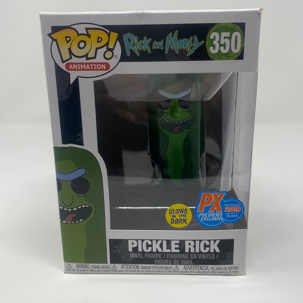 Pickle Rick Glow in the Dark Previews Exclusive Funko